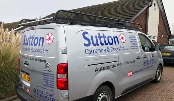 Citroen Van sign written with vinyl lettering