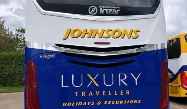 Johnsons Luxury Coach livery including vinyl wrapping