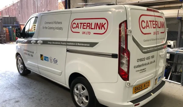 Transit Custom Van graphics including accreditation logos